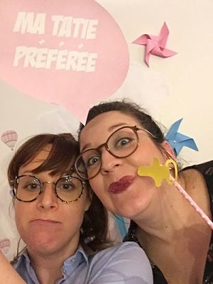 baby shower photobooth soeurs DIY