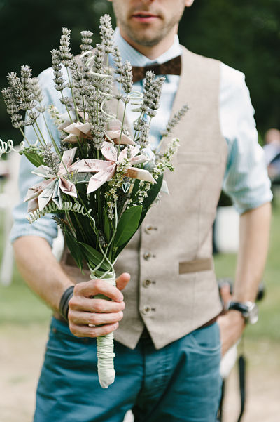 cadeau mariage original bouquet argent