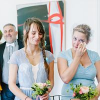 mariage mairie invités pastel soeurs