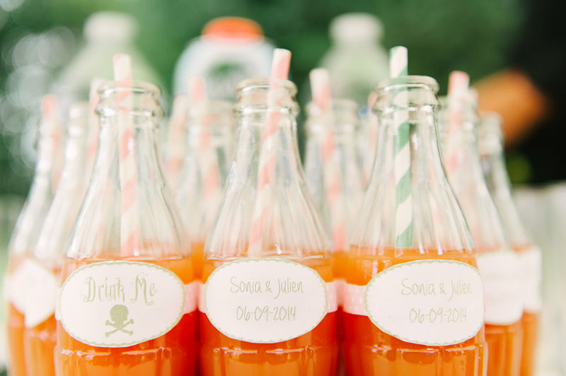 étiquettes bouteilles personnalisées mariage